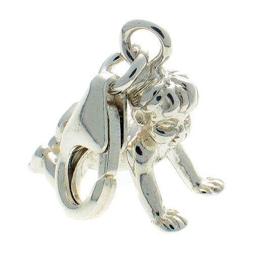 Baby crawling Sterling Silver Charm