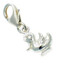 Sterling silver Happy Duck Charm