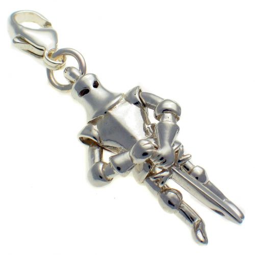Knight in Armour Sterling Silver Charm