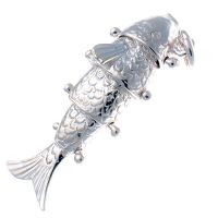Fish Articulated Joints Silver Charm