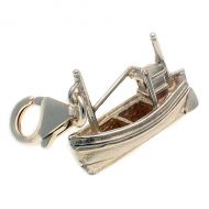 Boat Fishing Sterling Silver Charm