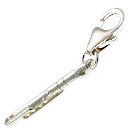 Flute Sterling Silver Charm