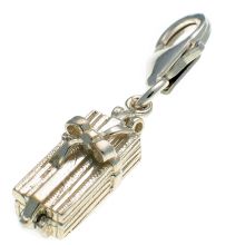 Gift Box Sterling Silver Charm