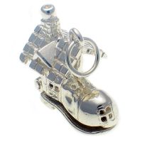 Shoe House Sterling Silver Charm