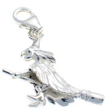Witch Large Silver Charm