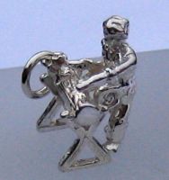 Woodcutter silver charm